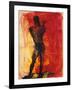 Man with Flute-Rainer Fetting-Framed Giclee Print