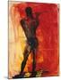 Man with Flute-Rainer Fetting-Mounted Giclee Print