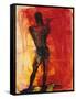 Man with Flute-Rainer Fetting-Framed Stretched Canvas