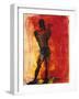 Man with Flute-Rainer Fetting-Framed Giclee Print