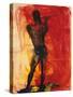 Man with Flute-Rainer Fetting-Stretched Canvas