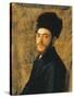 Man with Fur Hat-Isidor Kaufmann-Stretched Canvas