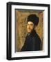 Man with Fur Hat-Isidor Kaufmann-Framed Art Print