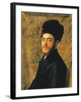 Man with Fur Hat-Isidor Kaufmann-Framed Art Print