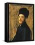 Man with Fur Hat-Isidor Kaufmann-Framed Stretched Canvas