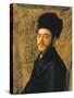 Man with Fur Hat-Isidor Kaufmann-Stretched Canvas