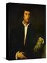 Man with Glove-Titian (Tiziano Vecelli)-Stretched Canvas