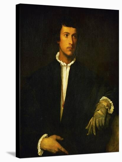 Man with Glove-Titian (Tiziano Vecelli)-Stretched Canvas