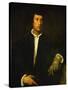 Man with Glove-Titian (Tiziano Vecelli)-Stretched Canvas