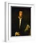 Man with Glove-Titian (Tiziano Vecelli)-Framed Giclee Print