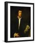 Man with Glove-Titian (Tiziano Vecelli)-Framed Giclee Print