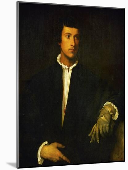 Man with Glove-Titian (Tiziano Vecelli)-Mounted Giclee Print