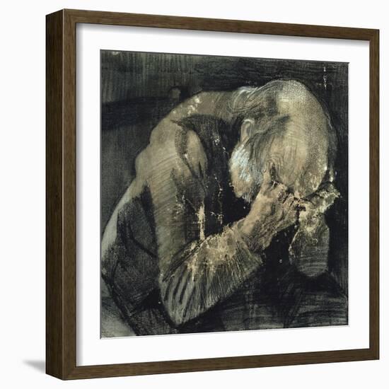 Man with His Head in His Hands-Vincent van Gogh-Framed Giclee Print