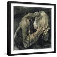 Man with His Head in His Hands-Vincent van Gogh-Framed Giclee Print