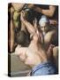 Man with His Upper Torso Nude, Detail from Adoration of the Child, 1569-Pellegrino Tibaldi-Stretched Canvas
