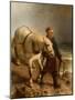 Man with Horse and Lantern-null-Mounted Giclee Print