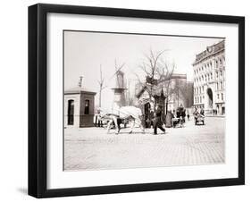 Man with Horse, Rotterdam, 1898-James Batkin-Framed Photographic Print