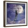 Man with Moon-Dan Craig-Framed Giclee Print