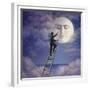 Man with Moon-Dan Craig-Framed Giclee Print