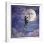 Man with Moon-Dan Craig-Framed Giclee Print
