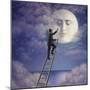 Man with Moon-Dan Craig-Mounted Giclee Print
