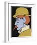 Man with Moustache, Profile-Henri Gaudier-Brzeska-Framed Giclee Print