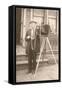 Man with Old Camera-null-Framed Stretched Canvas