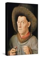 Man with Pinks-Jan van Eyck-Stretched Canvas