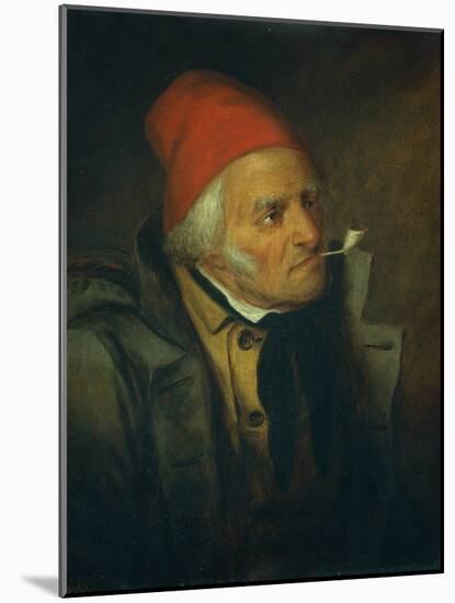 Man with Red Hat and Pipe-Cornelius Krieghoff-Mounted Giclee Print