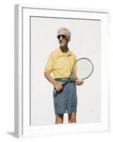 Man with Tennis Racket, 2004-Max Ferguson-Framed Giclee Print