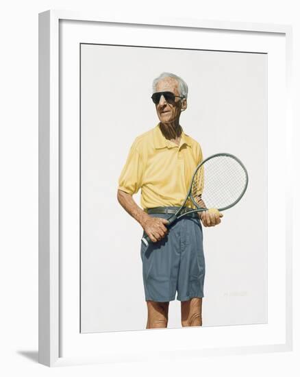 Man with Tennis Racket, 2004-Max Ferguson-Framed Giclee Print