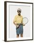 Man with Tennis Racket, 2004-Max Ferguson-Framed Giclee Print