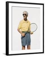 Man with Tennis Racket, 2004-Max Ferguson-Framed Giclee Print