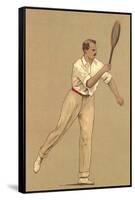 Man with Tennis Racket-null-Framed Stretched Canvas