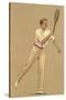 Man with Tennis Racket-null-Stretched Canvas