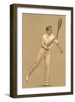 Man with Tennis Racket-null-Framed Art Print