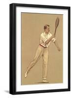 Man with Tennis Racket-null-Framed Art Print