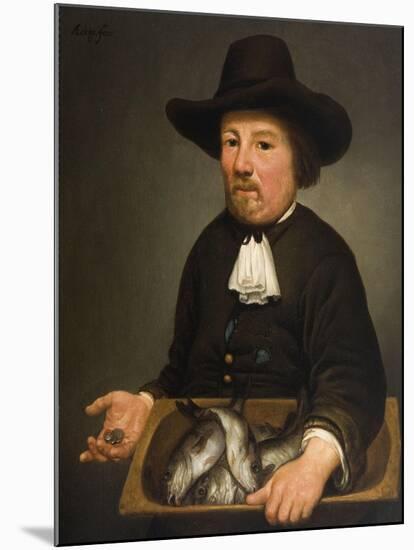 Man with the Bucket of Fish-Aelbert Cuyp-Mounted Giclee Print