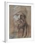 Man with Turban-Giovanni Bellini-Framed Art Print