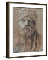 Man with Turban-Giovanni Bellini-Framed Art Print