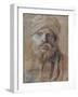 Man with Turban-Giovanni Bellini-Framed Art Print