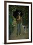 Man with Umbrella, Portrait of V. Jaquemont, Around 1868-Claude Monet-Framed Giclee Print