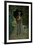 Man with Umbrella, Portrait of V. Jaquemont, Around 1868-Claude Monet-Framed Giclee Print