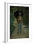 Man with Umbrella, Portrait of V. Jaquemont, Around 1868-Claude Monet-Framed Giclee Print