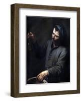 Man with Urine Bottle in His Hand-Antonio Zanchi-Framed Art Print