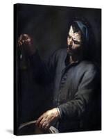 Man with Urine Bottle in His Hand-Antonio Zanchi-Stretched Canvas