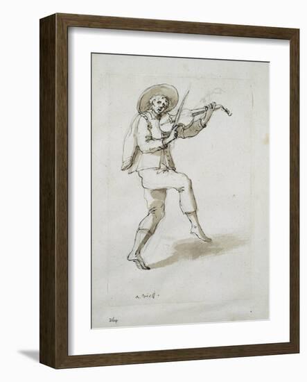 Man with Viol-Inigo Jones-Framed Giclee Print