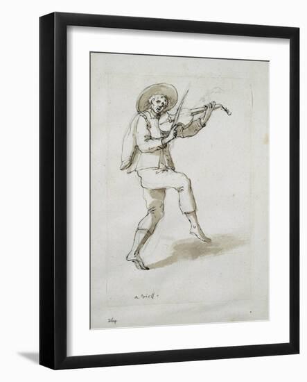 Man with Viol-Inigo Jones-Framed Giclee Print