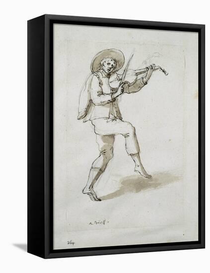 Man with Viol-Inigo Jones-Framed Stretched Canvas