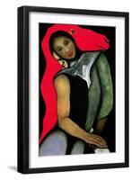 Man/Woman and a Red Horse, 1999-Stevie Taylor-Framed Giclee Print